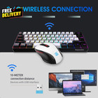 2 4g Wireless Gaming Keyboard And Mouse Combo Include Mini 60  Merchanical      