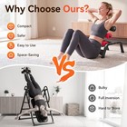 Mini Inversion Table Spinal Decompression Back Stretcher 297 Lbs Capacity