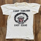 Vintage 1960 s Boy Scouts Camp Tonkawa East Texas T-shirt