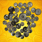 40 Victorian  Horn    Dyed   Pressed  Buttons  5 8   -1   1 2     Free Shipping