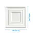 12 24x Pvc Ceiling Tiles 12x12in   24x24in Easy Installation White Peg Pattern