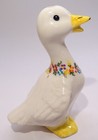 Quacking Duck Floral Garland Pie Bird Vent Blp Babbacombe Pottery England