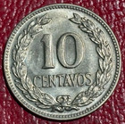 High Grade Au 1977 El Salvador 10 Centavos-dec369