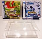 1 Box Protector For Pokemon Heartgold   Soulsilver Case Nintendo Ds Ntsc Only 