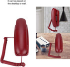 Corded Landline Phone Wall Mount Desktop Home Office Telephone With Non-caller I