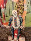 Antique C  1910 Clown Carnival Countertop Display Sign Circus Freak Show Rare  