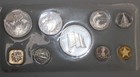 Bahamas 1974 9 Coin Proof Set With 4 Silver Coins With Box And Coa