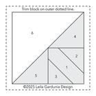3in Scrappy Triangle Foundation Pad By Leila Gardunia