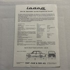 Lada Rl Car Sales Brochure Catalog Advertising German Text Vintage