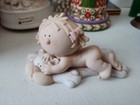 Vintage Bumpkins By Fabrizio Baby Lying On Dog Adorable   