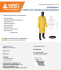 1- Waterproof Fishing Hunting Construction Work Pvc Rain Coat Jacket Hood Xlarge
