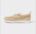 Cat   Jack Unisex Kids Beige Canvas Lace-up Boat Shoes Casual Size 1