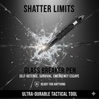Sale Tactical Pen Aluminum Self Defense With Glass Breaker Pen Writing Black Edc