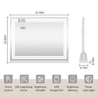 31  Vanity Mirror With Led Lights Tabletop Makeup Mirror Magnify Hollywood Touch