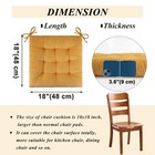 Set Of 4 Chair Cushions For Dining Chairs 18  X 18  Corduroy Chair Seat Cushi   
