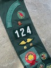 1950s Girl Scout Sash With Pins Patches   18 Badges   Cincinnati Ohio 124