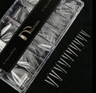 Wholesale 500pcs Gel Stiletto Long False Nail Tips sturdy Half Cover 12 Sizes