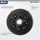 Trailer Axle Electric Brake Kit Pair Of 8-6 5  Bolt Circle Brake Drum