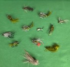 Lot Of 13 Estate Vintage Fly Fishing Flies