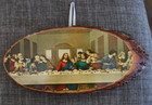 Holiday World Santa Claus In Souvenir  The Last Supper On Wood  Lot B