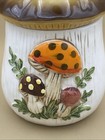 Vtg Sears Roebuck And Co Merry Mushroom 4    Canister With Lid 1976 Japan Ceramic