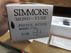 Simmons 2x20 Silver Pistol Scope  Duplex Reticle  Model  1081 W box Japan