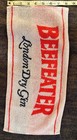 Beefeater London Dry Gin Bar Towel     Vintage Red   White Barware Advertising