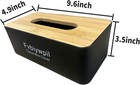 Tissue Box Cover tissue Box Holder With Bamboo Cover Plate facial Tissue Holder 