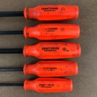 Vintage Craftsman Sears Usa Hi-viz Orange Screwdriver Lot Wf Western Forge Marks