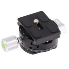 360   Black Fluid Panoramic Head Panning Clamp qr Plate For Arca-swiss Tripod