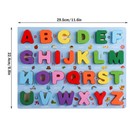 Educational Alphabet Number Wooden Jigsaw Puzzle For Kids Pre-school Learning Us