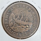 1841 Webster Credit Currency   Van Buren Hard Times Token  ht-20   Very Good
