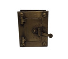Antique Solid Brass Speakeasy Door Peephole Window Grate 1900s Hardware