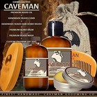 Caveman Beard Oil Fast Growth Serum Beard Balm Beard Wash Comb Brush 18 Kits