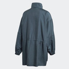 Adidas Originals Womens Legacy Blue Long Windbreaker Jacket
