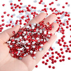 Flatback Rhinestones Bulk 14400pcs Red Rhinestones For Crafts Clothes Diy Decora