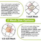 50x100ft Bird Netting For Chicken Coop Poultry Netting 1 Inch Mesh Heavy Duty Ch