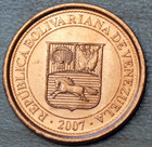 2007 Venezuela 1 Centimo Unc 