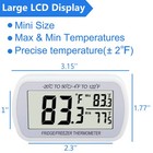 Digital Refrigerator Thermometer 2 Pack Fridge Freezer Room 2 Pc 