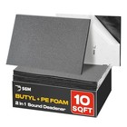 Blue 2in1 200 Mil  6mm  10 Sqft Car Sound Deadening   Heat 200 Mil 10 Sqft