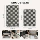 Matessenz 2 Piece Waffle Bathroom Rugs Checkered Bath Mat Set  17 x24    18 x30 