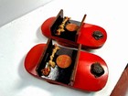 Vintage Japanese Wooden Geta Sandals Lot 2 Pairs Wwii 1940s Occupation Tatami