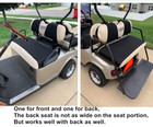 10l0l Golf Cart Front Seat Cover Set Fit Ezgo Txt Rxv Club Car Ds Carts Black