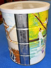 Steel Coffee Can Four Seasons Art Spring  Summer  Winter Fall