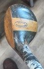 Antique Vintage Promade Heatherdowns 2 Tone Hickory Wood Shaft Golf Club Brassie