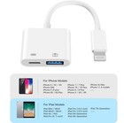  apple Mfi Certified  Lightning To Usb Camera Adapter Otg W  Charging Port For I