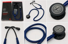 3m Littmann Cardiology Iv Stethoscope  6165  Blue-black Chestpiece Black 27 