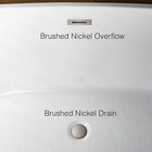 Woodbridge 59  Freestanding Acrylic Soaking Bathtub Brush Nickel Drain Overflow