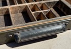 Antique Hamilton Wood Printers Drawer Letterpress Type Tray Shadow Box 16 X 32  