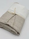 Pottery Barn Kids European Linen Crib Skirt   28   w X 52   l   16    Drop   Flax